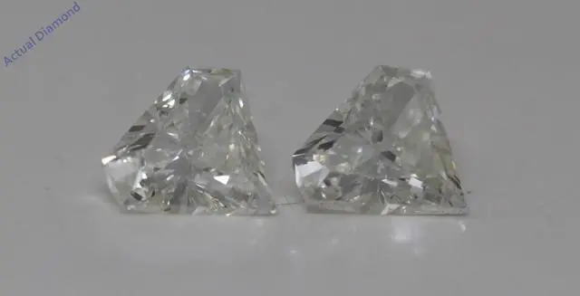 Main image of A Pair of Diamond Cut Natural Mined Loose Diamonds (0.48 Ct,J Color,VS2 Clarity)