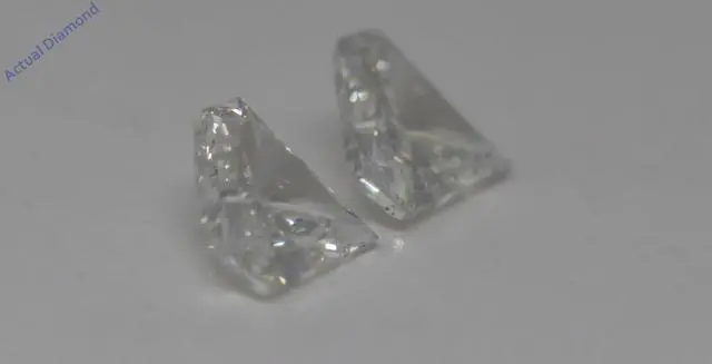 Alt view image 3 of 4 - A Pair of Diamond Cut Natural Mined Loose Diamonds (0.48 Ct,J Color,VS2 Clarity)