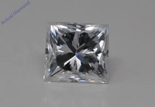 Alt view image 5 of 5 - Princess Cut Natural Mined Loose Diamond (0.5 Ct,E Color,VS2 Clarity) GIA Certified
