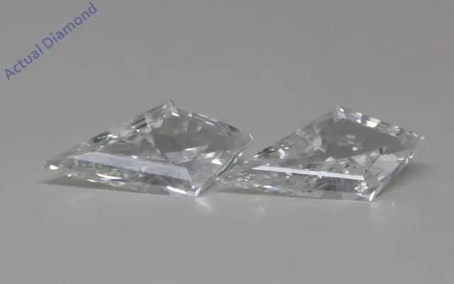 Main image of A Pair of Kite Cut Natural Mined Loose Diamonds (0.77 Ct,H Color,VS1 Clarity)