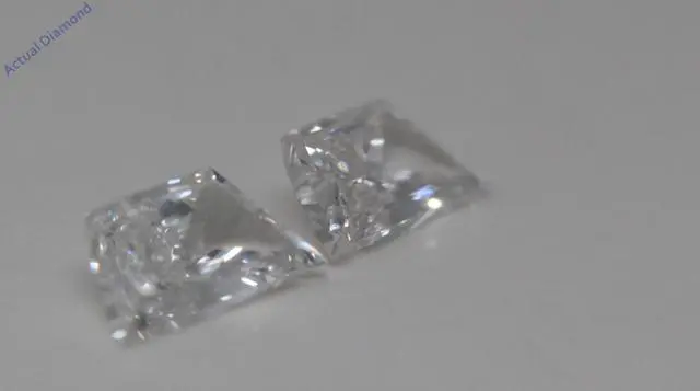 Alt view image 3 of 4 - A Pair of Trapezoid Cut Natural Mined Loose Diamonds (0.55 Ct,G Color,VS1 Clarity)