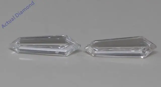 Main image of A Pair of Kite Cut Natural Mined Loose Diamonds (0.48 Ct,E Color,VS1 Clarity)