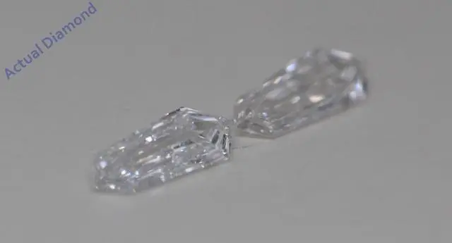 Alt view image 3 of 4 - A Pair of Kite Cut Natural Mined Loose Diamonds (0.48 Ct,E Color,VS1 Clarity)