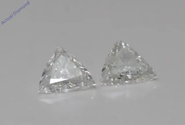 Alt view image 4 of 4 - A Pair of Trilliant Cut Natural Mined Loose Diamonds (0.83 Ct,I Color,VS1-VS2 Clarity)