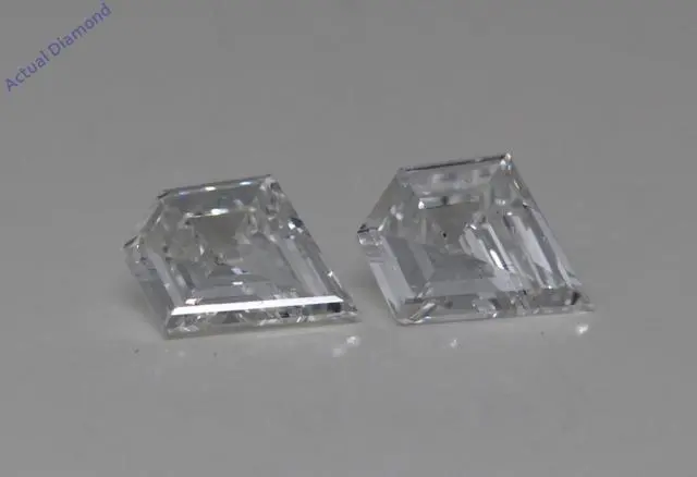 Main image of A Pair of Shield Cut Natural Mined Loose Diamonds (0.8 Ct,E Color,VVS1 Clarity)