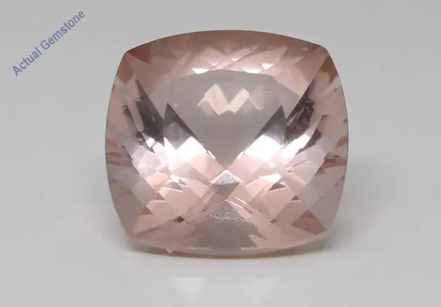 Main image of Cushion Cut Natural Mined Loose Morganite (6.63 Ct,Peach(Irradiated) Color,VS Clarity)