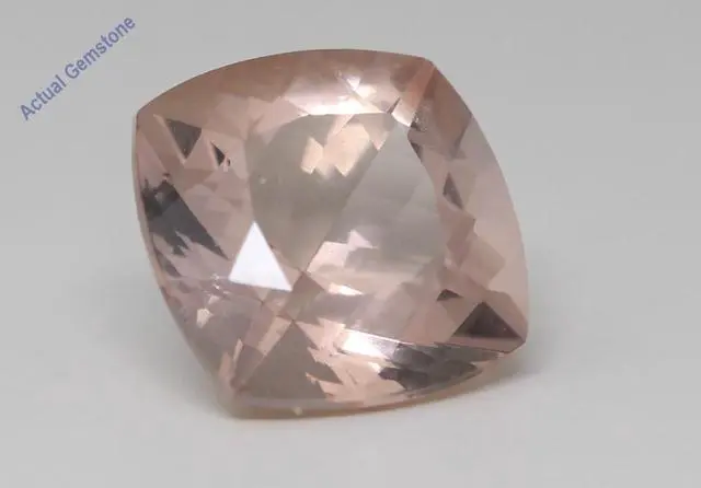 Alt view image 2 of 4 - Cushion Cut Natural Mined Loose Morganite (6.63 Ct,Peach(Irradiated) Color,VS Clarity)