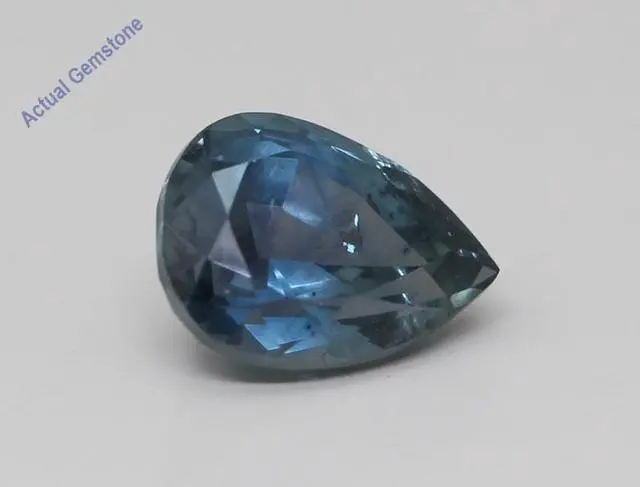 Alt view image 2 of 4 - Pear Cut Natural Mined Loose Sapphire Montana USA (1.58 Ct,Teal(Heat-Treated) Color,SI2 Clarity)