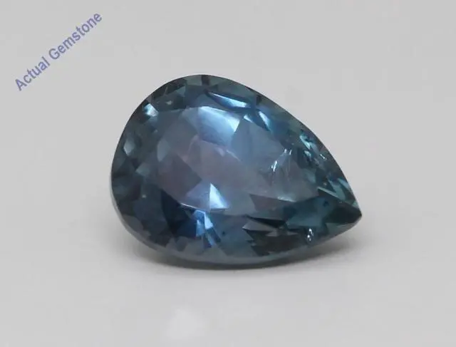 Alt view image 4 of 4 - Pear Cut Natural Mined Loose Sapphire Montana USA (1.58 Ct,Teal(Heat-Treated) Color,SI2 Clarity)