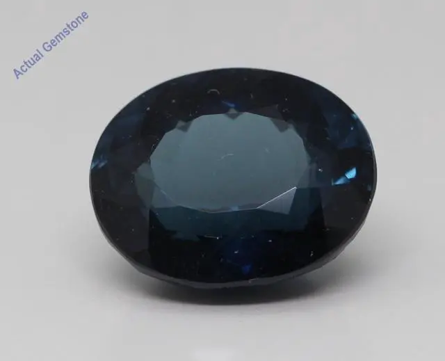 Alt view image 4 of 4 - Oval Cut Natural Mined Loose Tourmaline (6.02 Ct,Dark Blue(Heat-Treated) Color,VS Clarity)
