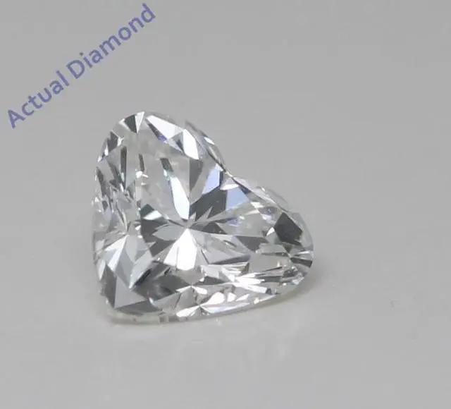 Alt view image 2 of 5 - Heart Cut Natural Mined Loose Diamond (0.62 Ct,J Color,VS2 Clarity) GIA Certified