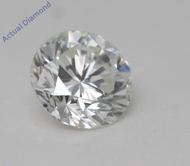 Alt view image 5 of 5 - Round Natural Mined Diamond Solitaire Pendant Necklace 14K White Gold (1.02 Ct,I Color,VVS1 Clarity) IGL