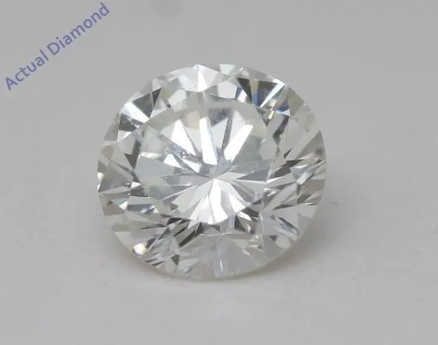 Alt view image 3 of 5 - Round Natural Mined Diamond Solitaire Pendant Necklace 14K White Gold (1.02 Ct,H Color,VVS2 Clarity) IGL