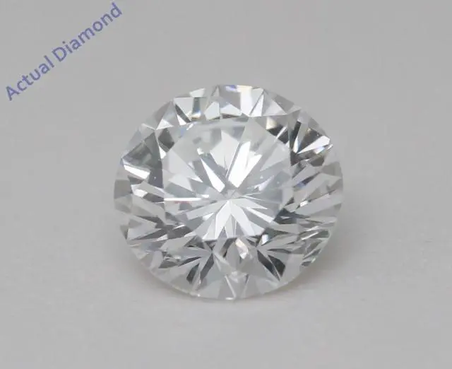 Alt view image 3 of 5 - Round Natural Mined Diamond Solitaire Pendant Necklace 14K White Gold (0.71 Ct,E Color,VVS2 Clarity) IGL