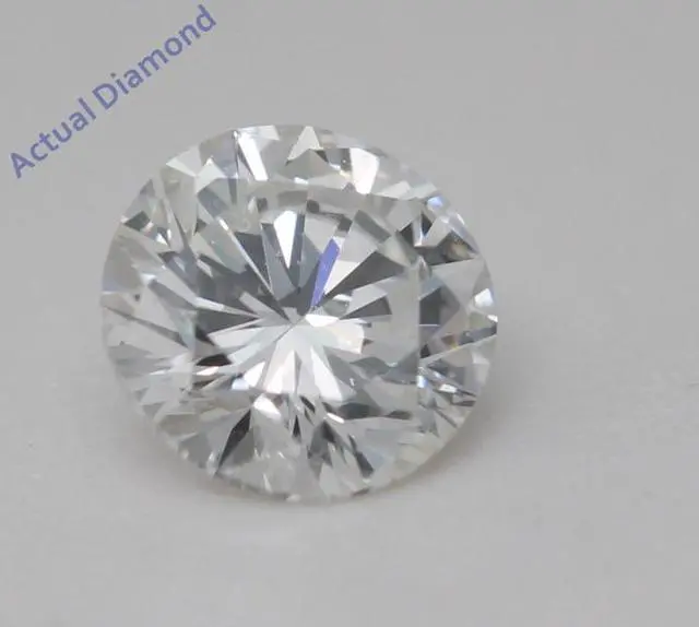 Alt view image 5 of 5 - Round Natural Mined Diamond Solitaire Pendant Necklace 14K White Gold (0.7 Ct,F Color,VVS2 Clarity) IGL