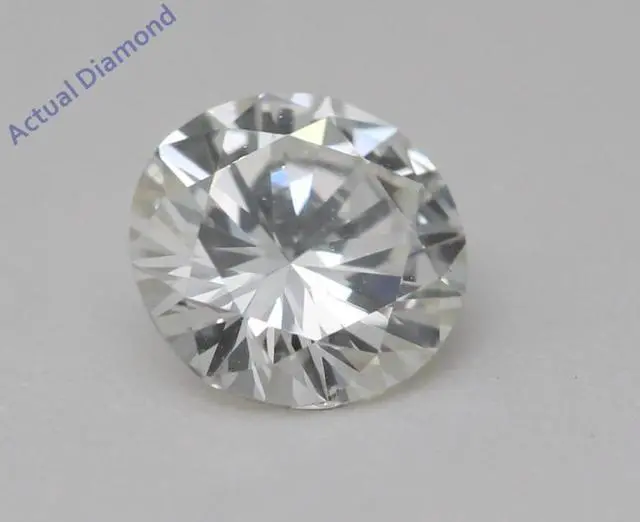 Alt view image 5 of 5 - Round Natural Mined Diamond Solitaire Pendant Necklace 14K White Gold (0.71 Ct,H Color,VVS1 Clarity) IGL