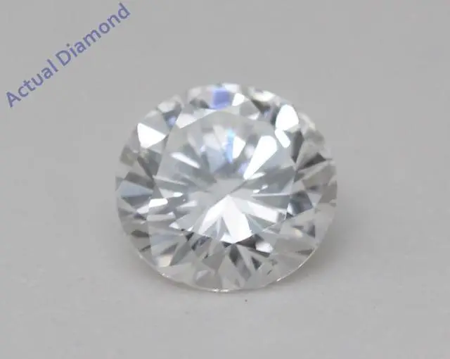 Alt view image 3 of 5 - Round Natural Mined Diamond Solitaire Pendant Necklace 14k Yellow Gold (0.49 Ct,D Color,VS1 Clarity) IGL