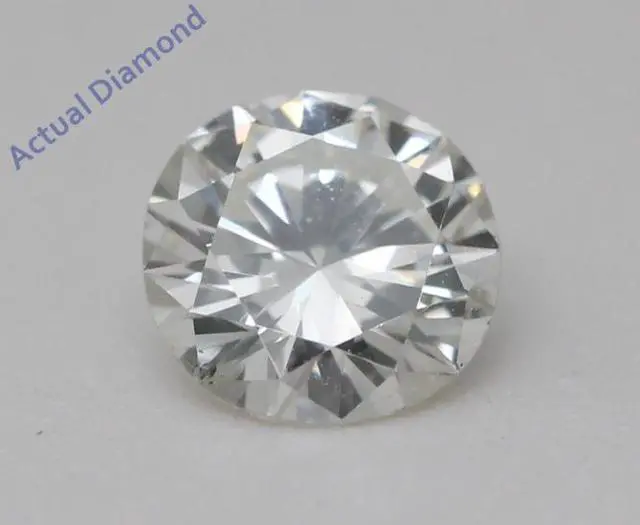 Alt view image 3 of 5 - Round Natural Mined Diamond Solitaire Pendant Necklace 14K White Gold (0.55 Ct,G Color,VS1 Clarity) IGL