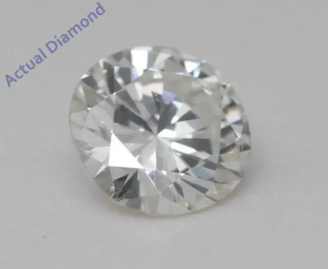 Alt view image 5 of 5 - Round Natural Mined Diamond Solitaire Pendant Necklace 14K White Gold (0.55 Ct,G Color,VS1 Clarity) IGL