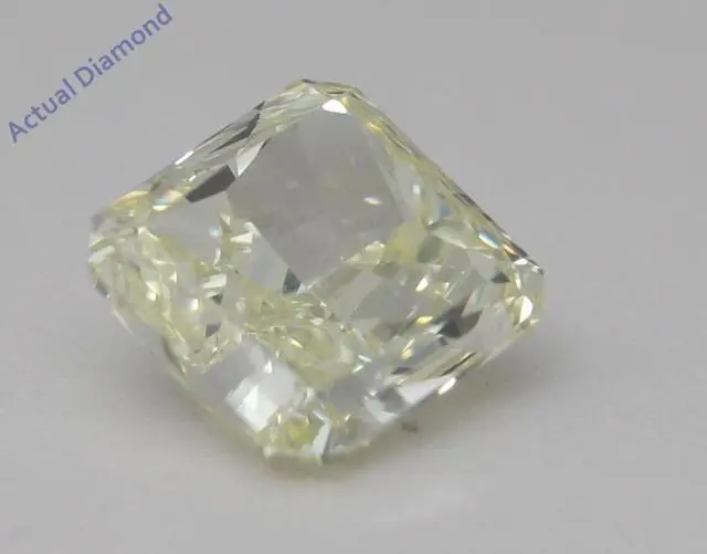 Alt view image 3 of 5 - Radiant Cut Natural Mined Loose Diamond (1.61 Ct,Natural Fancy Yellow Color,VVS2 Clarity) IGL Certified
