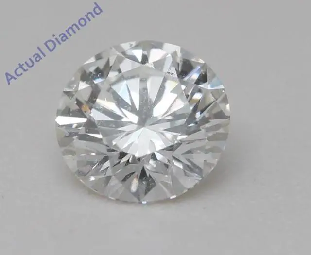 Alt view image 3 of 5 - Round Natural Mined Diamond Solitaire Pendant Necklace 14k White Gold (0.54 Ct,G Color,VS2 Clarity) IGL