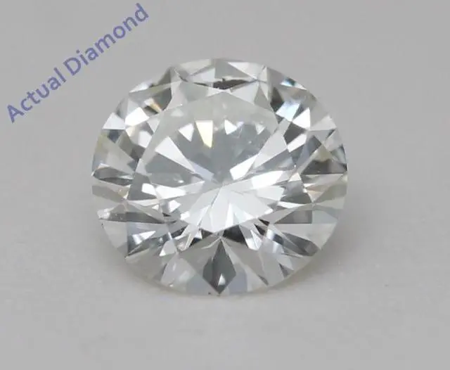 Alt view image 3 of 5 - Round Natural Mined Diamond Solitaire Pendant Necklace 14K White Gold (0.52 Ct,G Color,VVS2 Clarity) IGL
