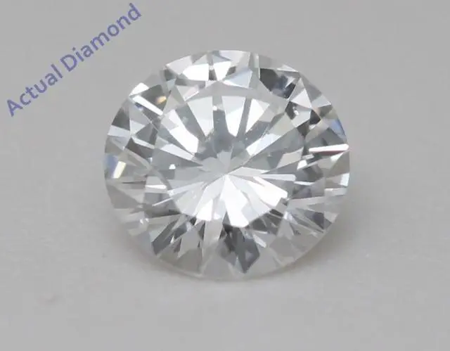 Alt view image 3 of 5 - Round Natural Mined Diamond Solitaire Pendant Necklace 14k Yellow Gold (0.52 Ct,F Color,VVS2 Clarity) IGL