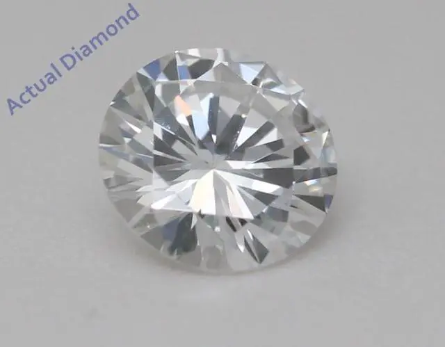 Alt view image 5 of 5 - Round Natural Mined Diamond Solitaire Pendant Necklace 14k Yellow Gold (0.52 Ct,F Color,VVS2 Clarity) IGL