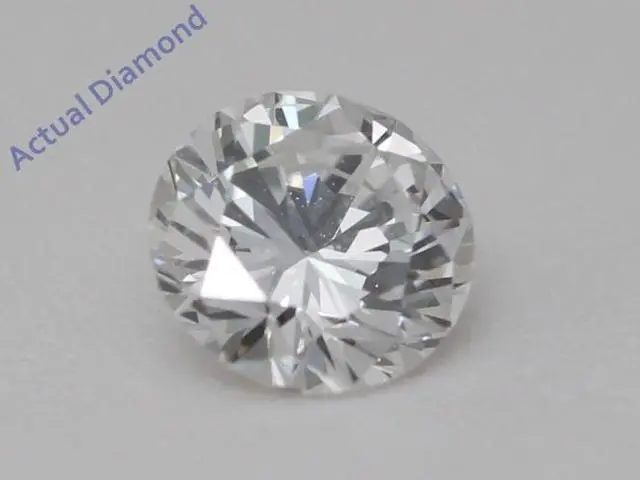 Alt view image 5 of 5 - Round Natural Mined Diamond Solitaire Pendant Necklace 14k Yellow Gold (0.42 Ct,D Color,VVS2 Clarity) IGL