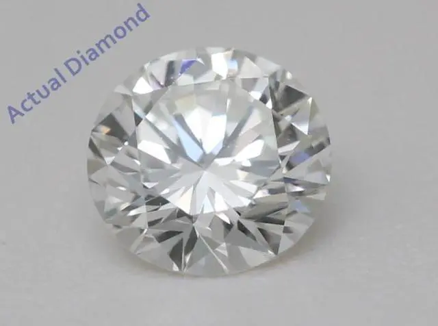 Alt view image 3 of 5 - Round Natural Mined Diamond Solitaire Pendant Necklace 14K White Gold (0.46 Ct,G Color,VVS2 Clarity) IGL