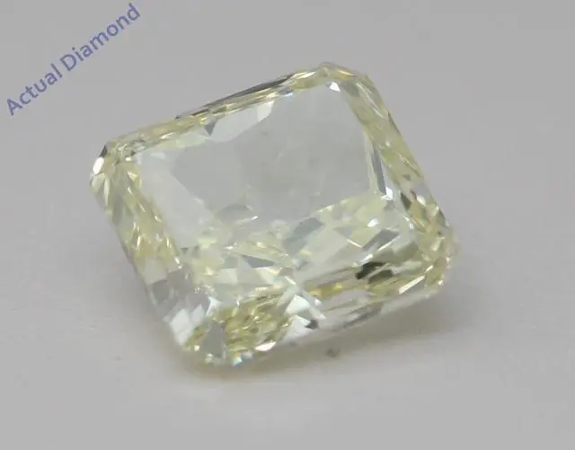 Alt view image 2 of 5 - Radiant Cut Natural Mined Loose Diamond (1.61 Ct,Natural Fancy Yellow Color,VVS2 Clarity) IGL Certified