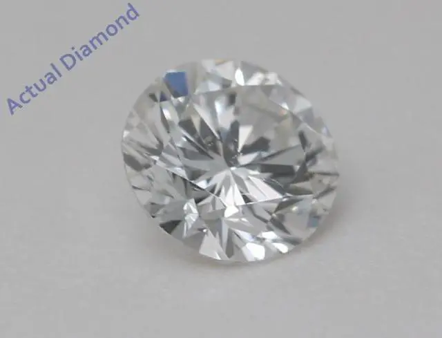 Alt view image 5 of 5 - Round Natural Mined Diamond Solitaire Pendant Necklace 14k Yellow Gold (0.43 Ct,F Color,VVS2 Clarity) IGL