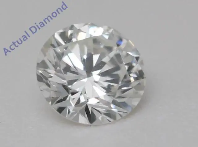 Alt view image 5 of 5 - Round Natural Mined Diamond Solitaire Pendant Necklace 14K White Gold (0.46 Ct,G Color,VVS2 Clarity) IGL