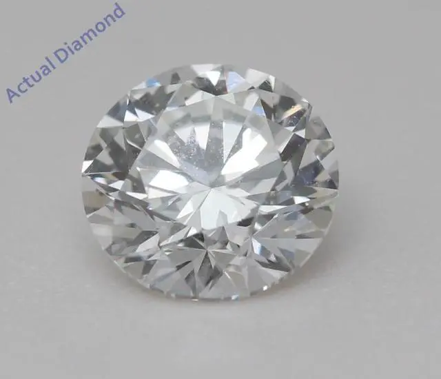 Alt view image 3 of 5 - Round Natural Mined Diamond Solitaire Pendant Necklace 14K White Gold (1.01 Ct,I Color,SI1 Clarity) GIA