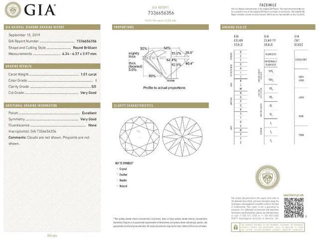 Alt view image 4 of 5 - A Pair of Round Cut Natural Mined Loose Diamonds (2.01 Ct,I Color,SI2 Clarity) GIA Certified