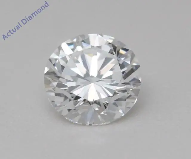 Alt view image 3 of 5 - Round Natural Mined Diamond Solitaire Pendant Necklace 14K White Gold (0.92 Ct,F Color,VS2 Clarity) GIA