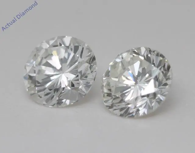 Alt view image 5 of 5 - Round Natural Mined Diamond Lever Back Earrings 14k White Gold (1.8 Ct,F-g Color,VS1 Clarity IGL Certified)