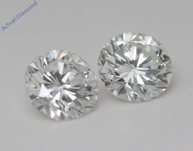 Alt view image 5 of 5 - Round Natural Mined Diamond Stud Earrings 14k White Gold (1.8 Ct,F-g Color,VS1 Clarity IGL Certified)