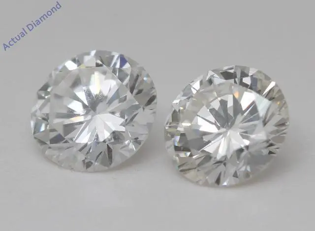 Alt view image 5 of 5 - Round Natural Mined Diamond Stud Earrings 14k Yellow Gold (1.89 Ct,F-g Color,VS1-VVS2 Clarity IGL Certified)