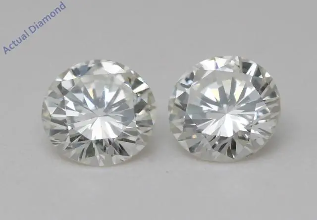 Main image of A Pair of Round Cut Natural Mined Loose Diamonds (1.04 Ct,G Color,VS1-VVS2 Clarity) IGL Certified