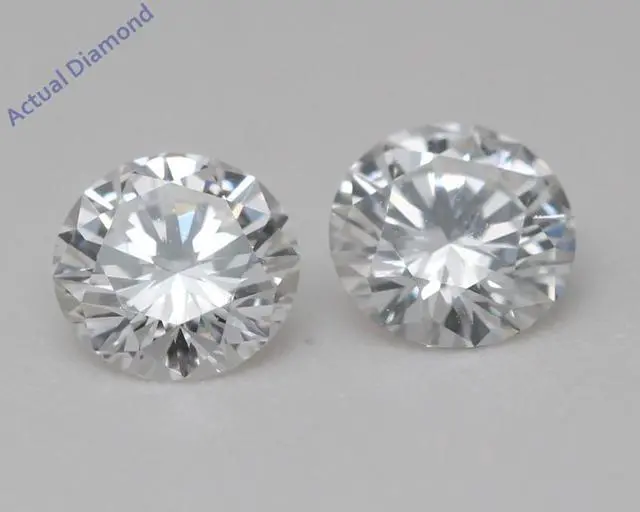 Alt view image 3 of 5 - Round Natural Mined Diamond Solitaire Pendant Necklace 14K White Gold (0.83 Ct,D Color,VVS2 Clarity) IGL