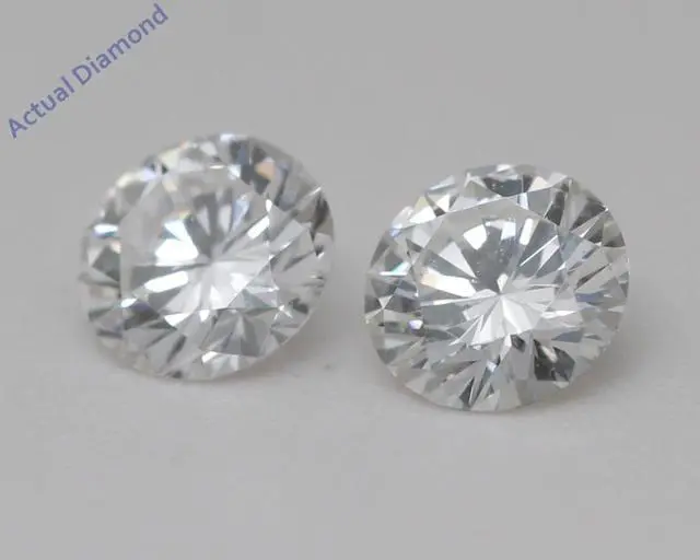 Alt view image 5 of 5 - A Pair of Round Cut Natural Mined Loose Diamonds (0.83 Ct,D Color,VVS2 Clarity) IGL Certified
