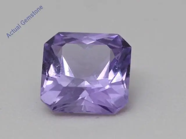 Main image of Emerald Cut Natural Mined Loose Sapphire (1.01 Ct,Pinkish Purple Color,SI1 Clarity) GIA Certified