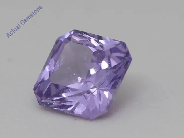 Alt view image 5 of 5 - Emerald Cut Natural Mined Loose Sapphire (1.01 Ct,Pinkish Purple Color,SI1 Clarity) GIA Certified