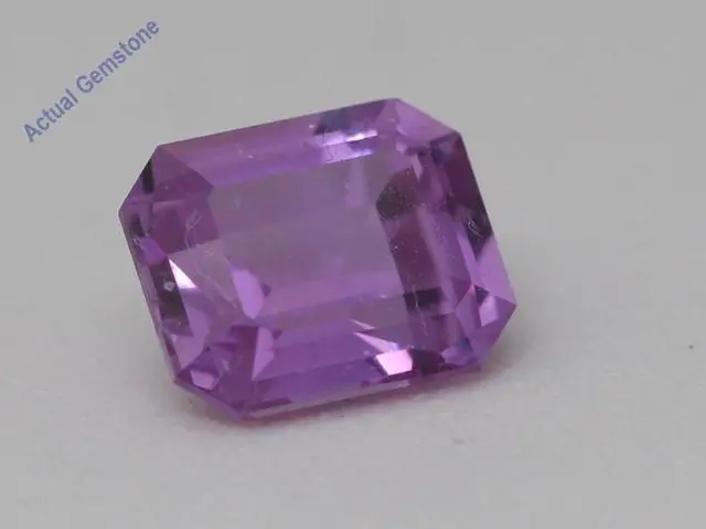 Alt view image 2 of 5 - Emerald Cut Natural Mined Loose Sapphire (1.1 Ct,Pink Color,VS2 Clarity) GIA Certified