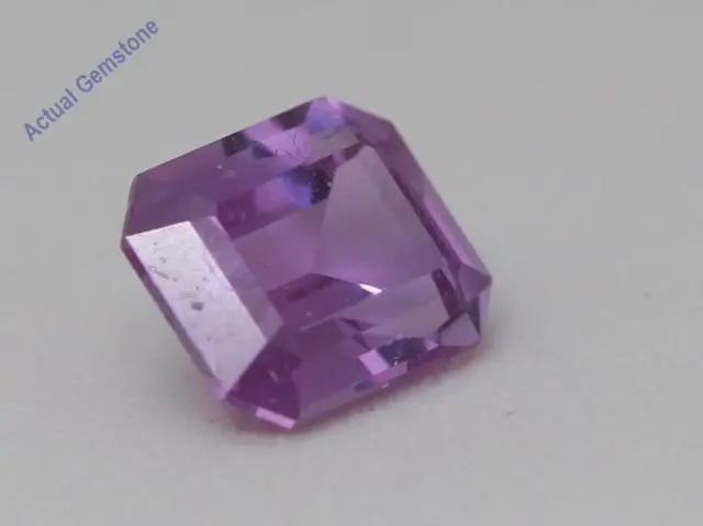 Alt view image 3 of 5 - Emerald Cut Natural Mined Loose Sapphire (1.1 Ct,Pink Color,VS2 Clarity) GIA Certified