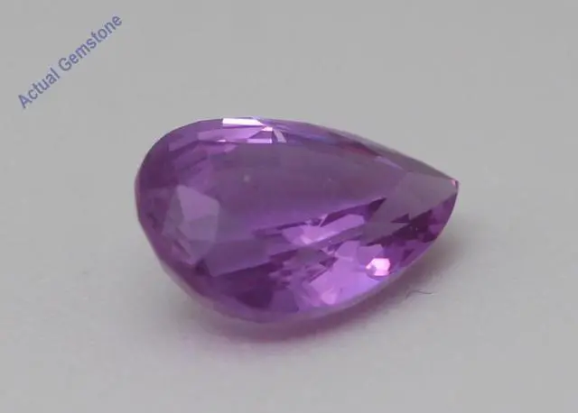 Alt view image 3 of 5 - Pear Cut Natural Mined Loose Sapphire (1.25 Ct,Pink Color,VS2 Clarity) GIA Certified