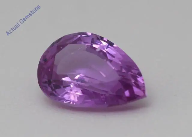 Alt view image 5 of 5 - Pear Cut Natural Mined Loose Sapphire (1.25 Ct,Pink Color,VS2 Clarity) GIA Certified