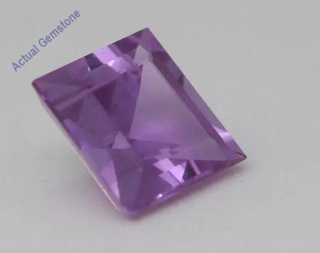 Alt view image 3 of 5 - Asscher Cut Natural Mined Loose Sapphire (1.38 Ct,Pink-purple Color,VS2 Clarity) GIA Certified