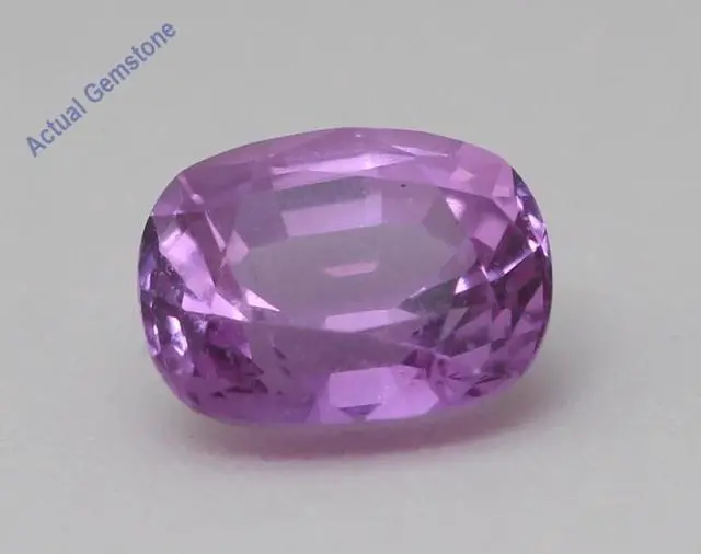 Main image of Cushion Cut Natural Mined Loose Sapphire (1.42 Ct,Pink(Heat-Treated) Color,SI1 Clarity) GIA Certified